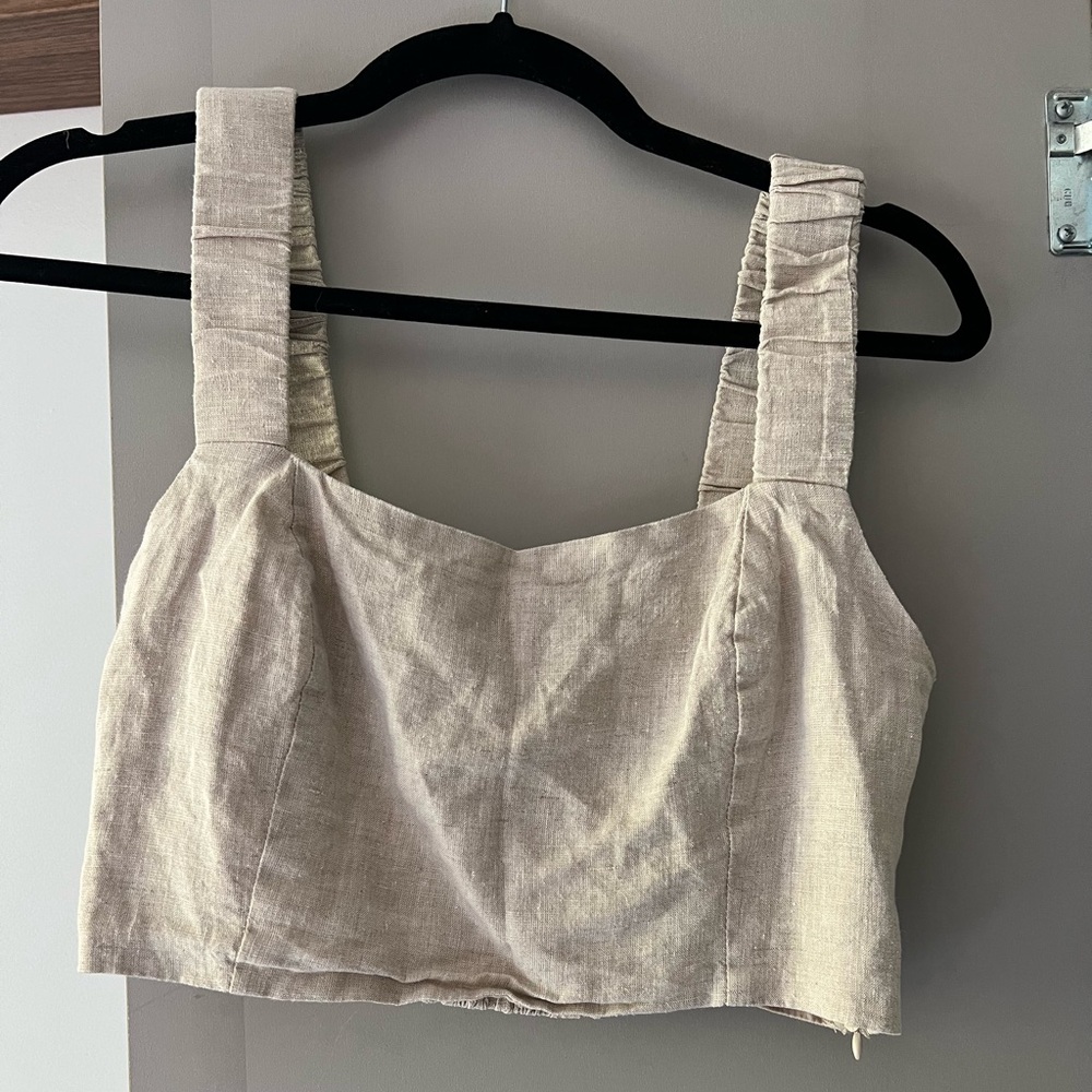 Open Back Crop Top